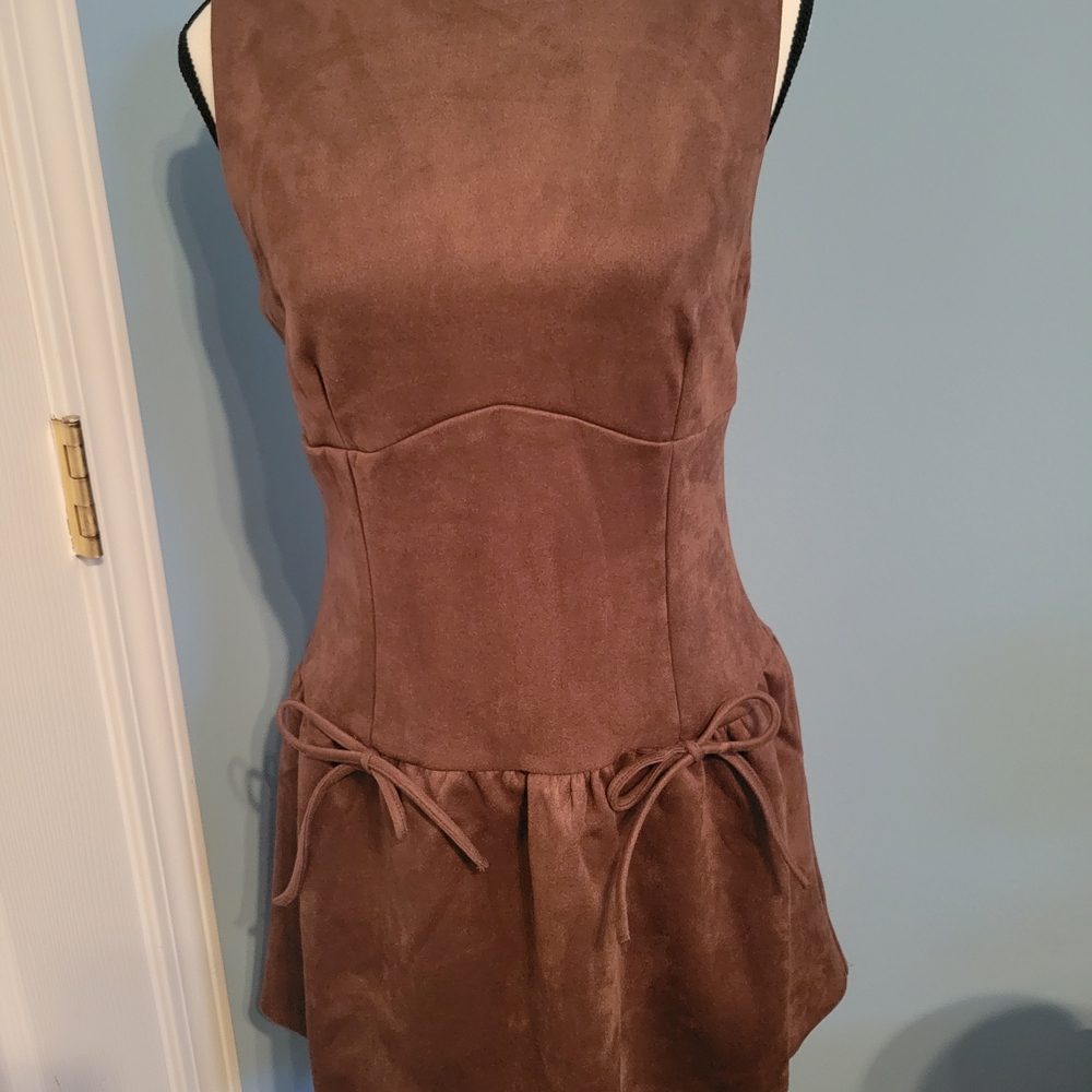 Francesca's Collections Brown Mini Dress